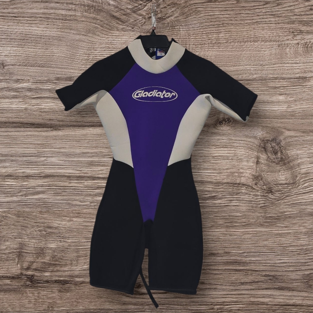 Women's Swim Rashguard - Black and Purple